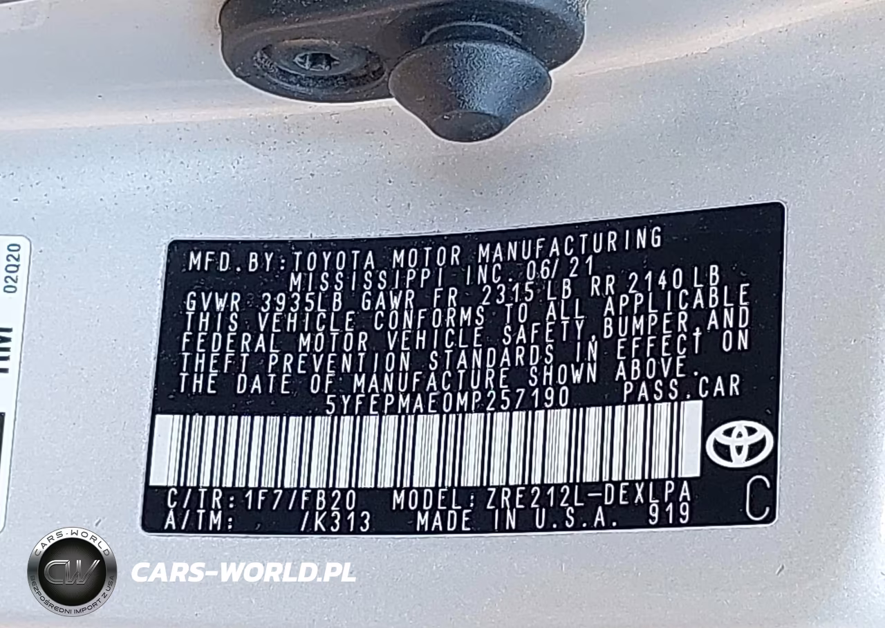 2021 Toyota Corolla Le VIN:5YFEPMAE0MP257190 - 9
