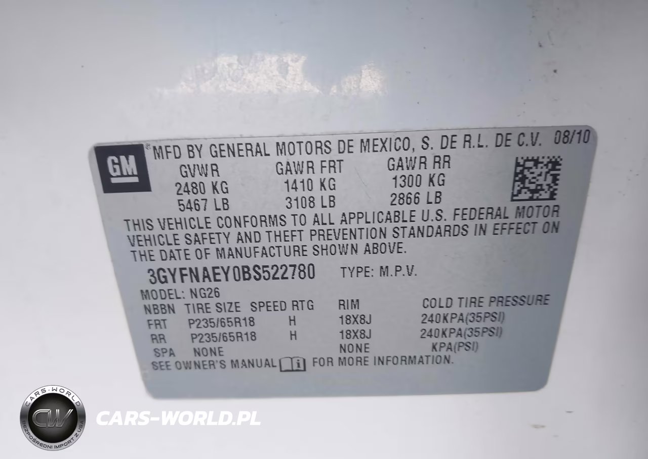 2011 Cadillac Srx Luxury Collection VIN:3GYFNAEY0BS522780 - 9
