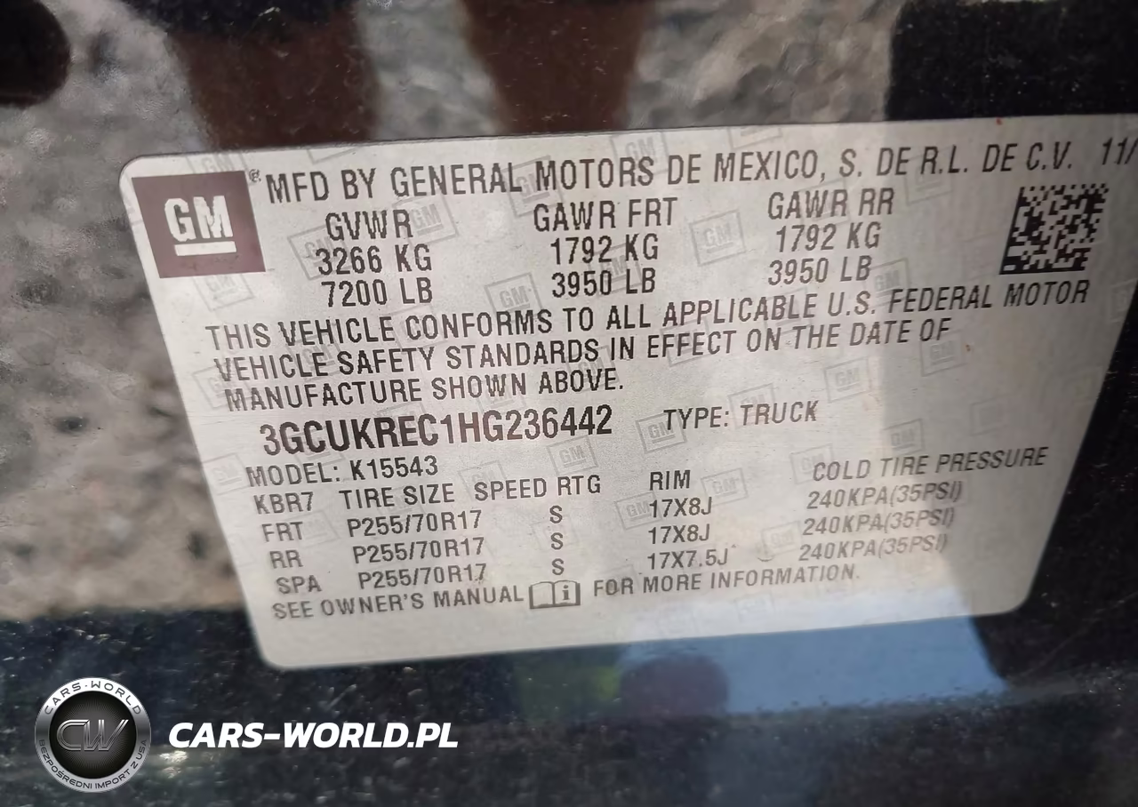 2017 Chevrolet Silverado 1500 Lt VIN:3GCUKREC1HG236442 - 9