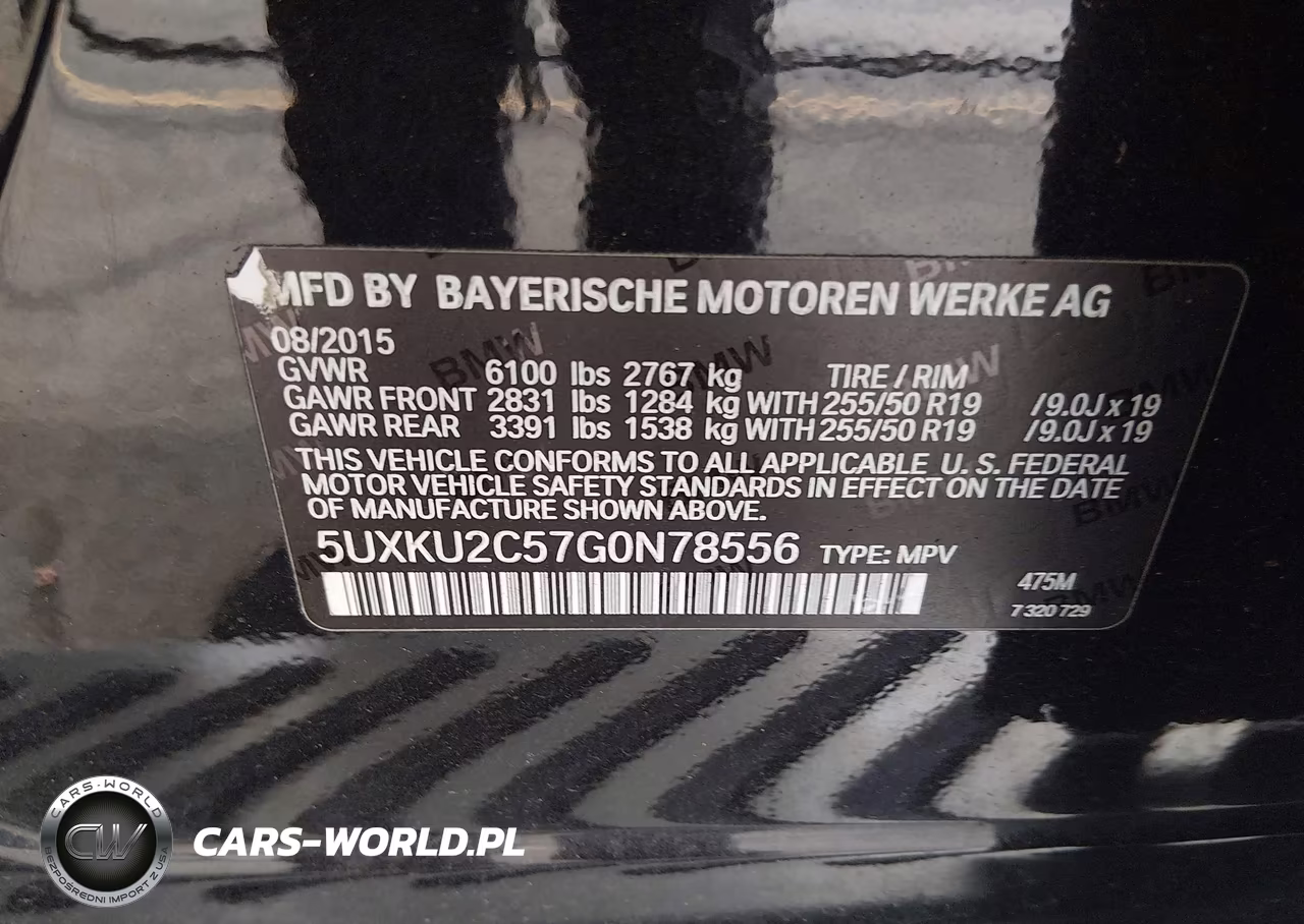 2016 BMW X6 xDrive35I VIN:5UXKU2C57G0N78556 - 9