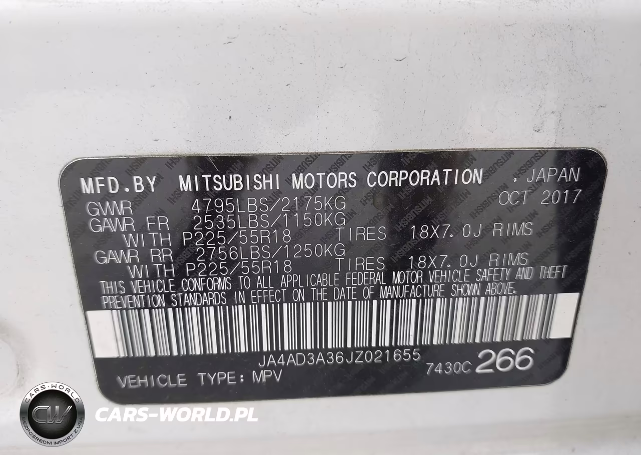 2018 Mitsubishi Outlander Le VIN:JA4AD3A36JZ021655 - 9