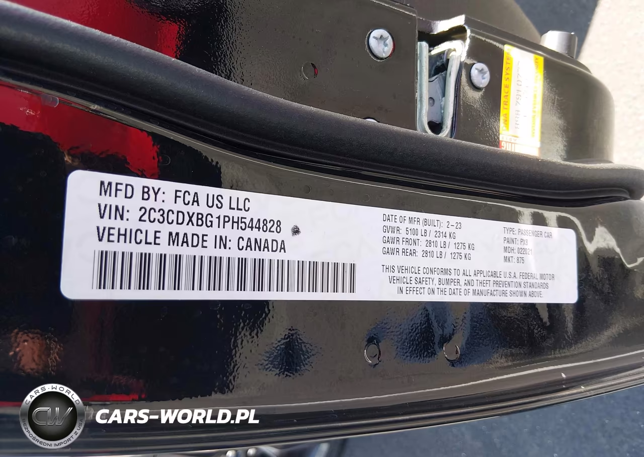 2023 Dodge Charger Sxt VIN:2C3CDXBG1PH544828 - 9