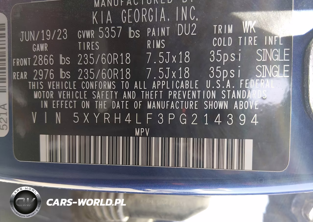 2023 Kia Sorento Ex VIN:5XYRH4LF3PG214394 - 9