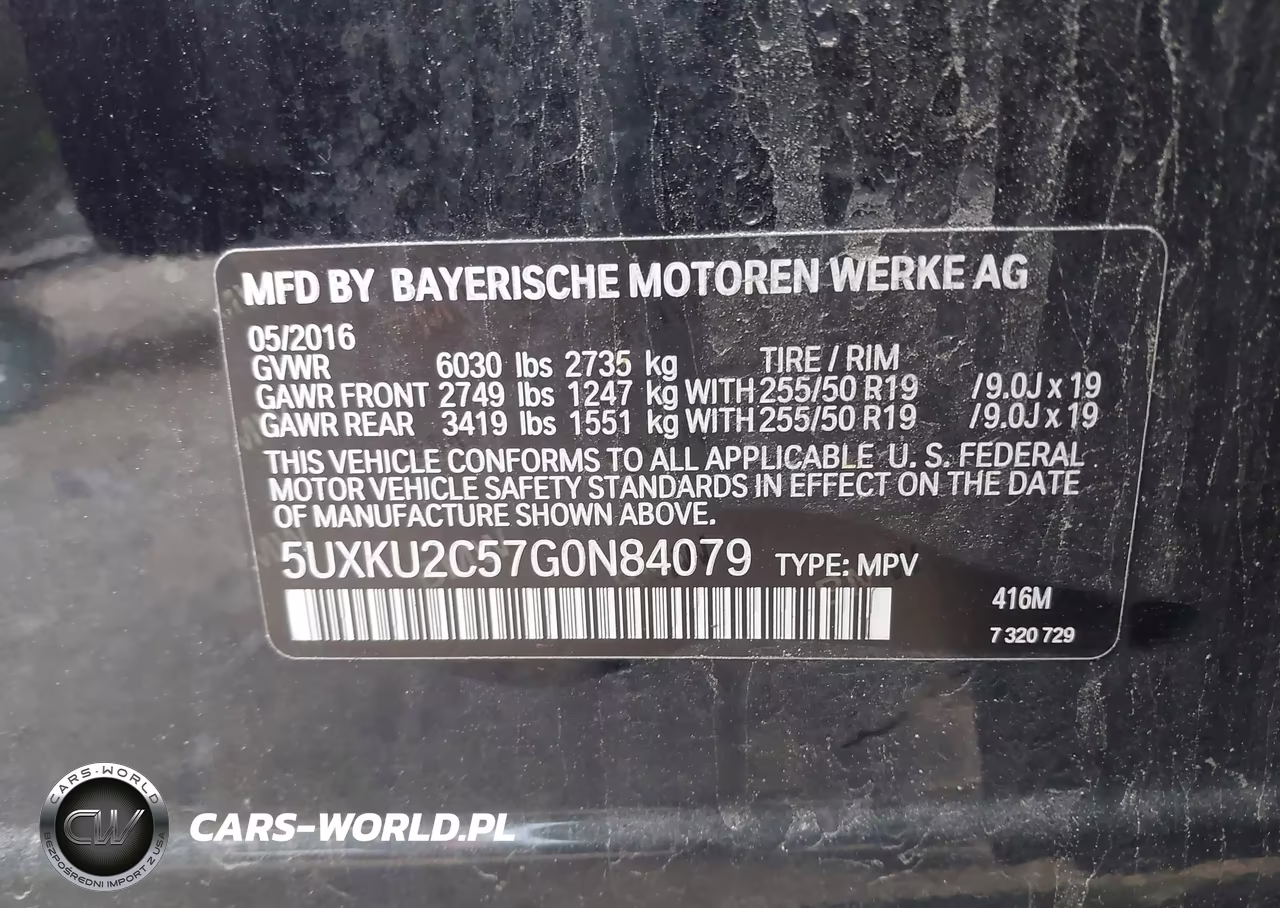 2016 BMW X6 xDrive35I VIN:5UXKU2C57G0N84079 - 9