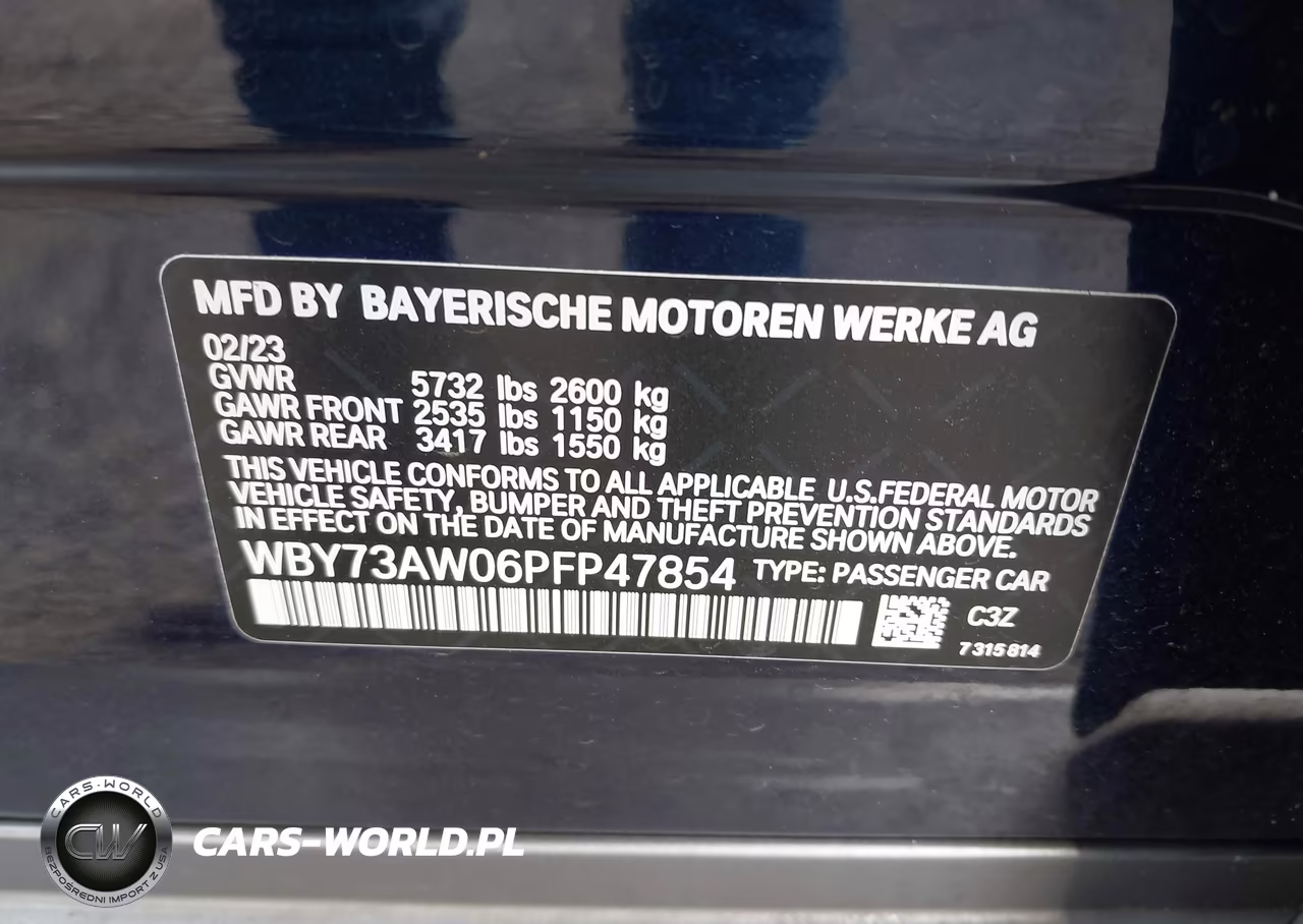 2023 BMW I4 Edrive40 VIN:WBY73AW06PFP47854 - 9