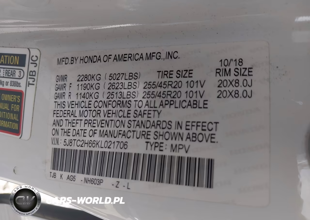 2019 Acura Rdx A-Spec Package VIN:5J8TC2H66KL021706 - 9