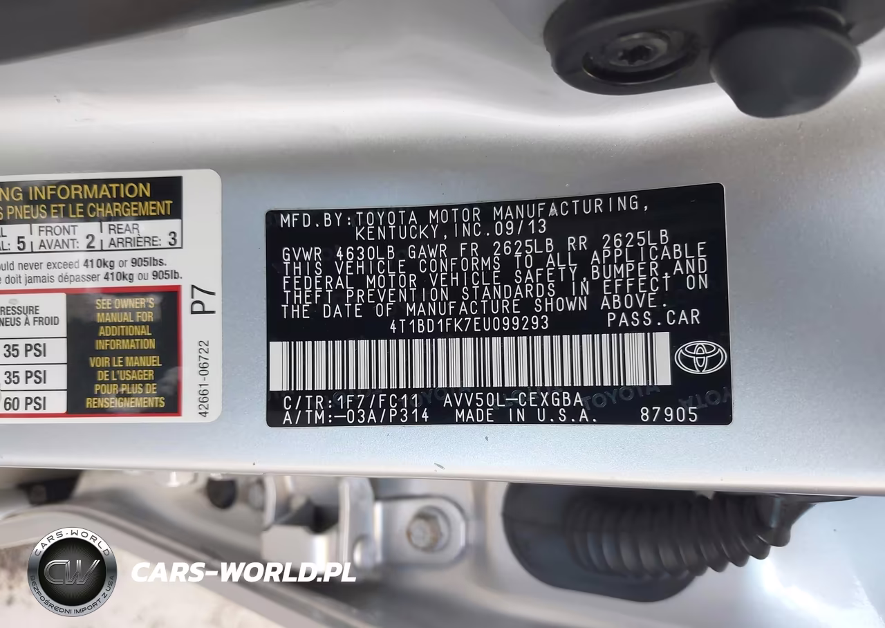 2014 Toyota Camry Hybrid Xle VIN:4T1BD1FK7EU099293 - 9