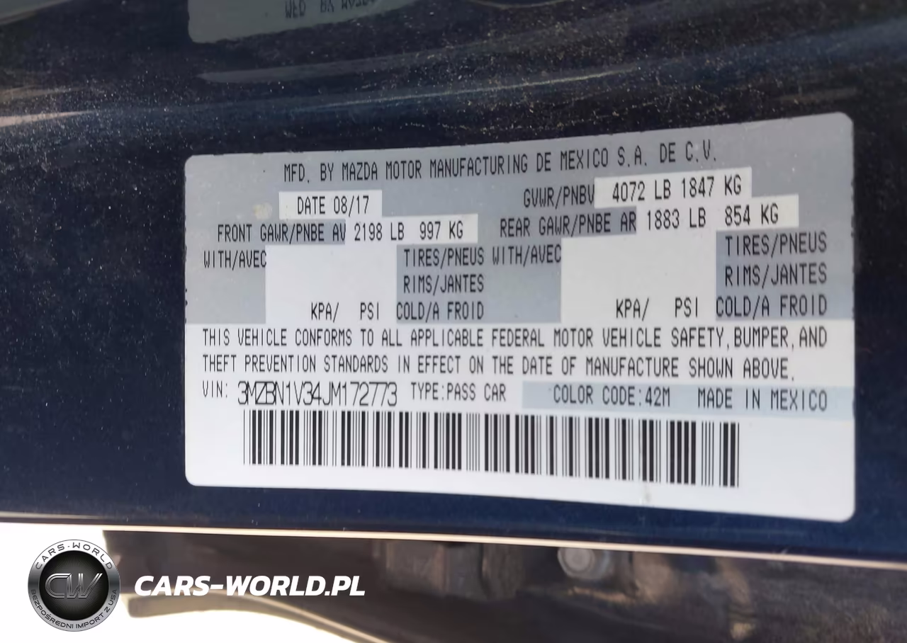2018 Mazda Mazda3 Touring VIN:3MZBN1V34JM172773 - 9
