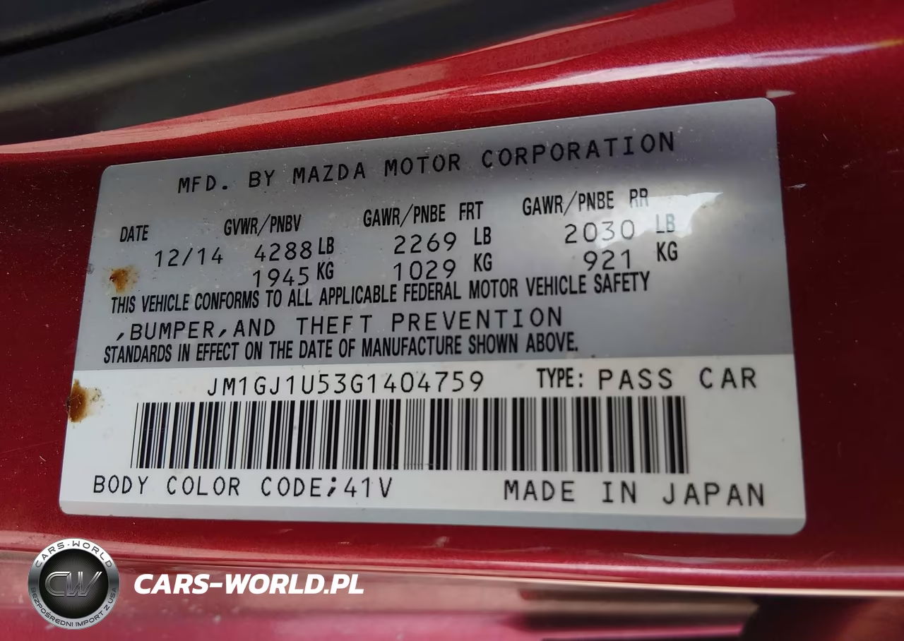 2016 Mazda Mazda6 I Sport VIN:JM1GJ1U53G1404759 - 9