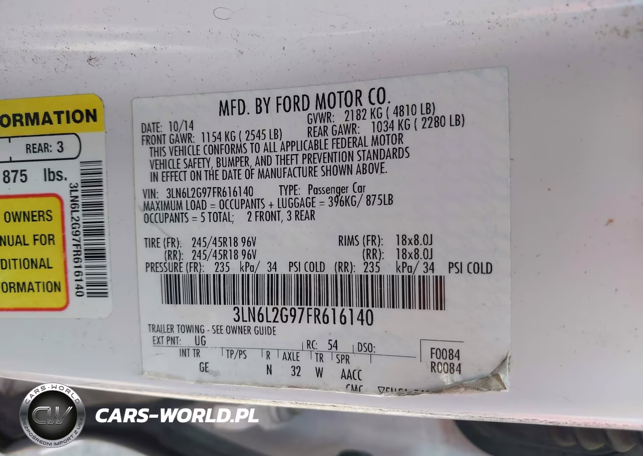 2015 Lincoln Mkz VIN:3LN6L2G97FR616140 - 9