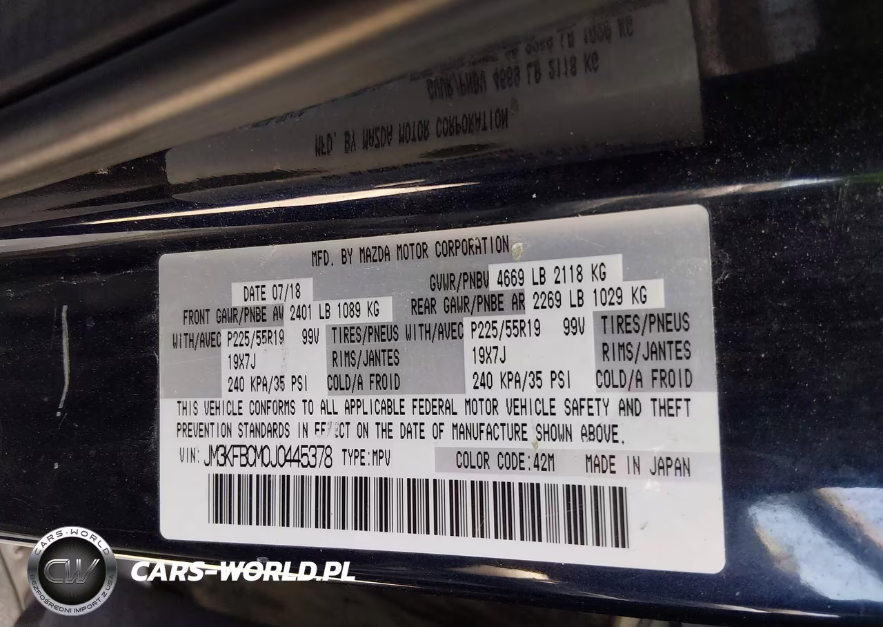 2018 Mazda Cx-5 Touring VIN:JM3KFBCM0J0445378 - 9