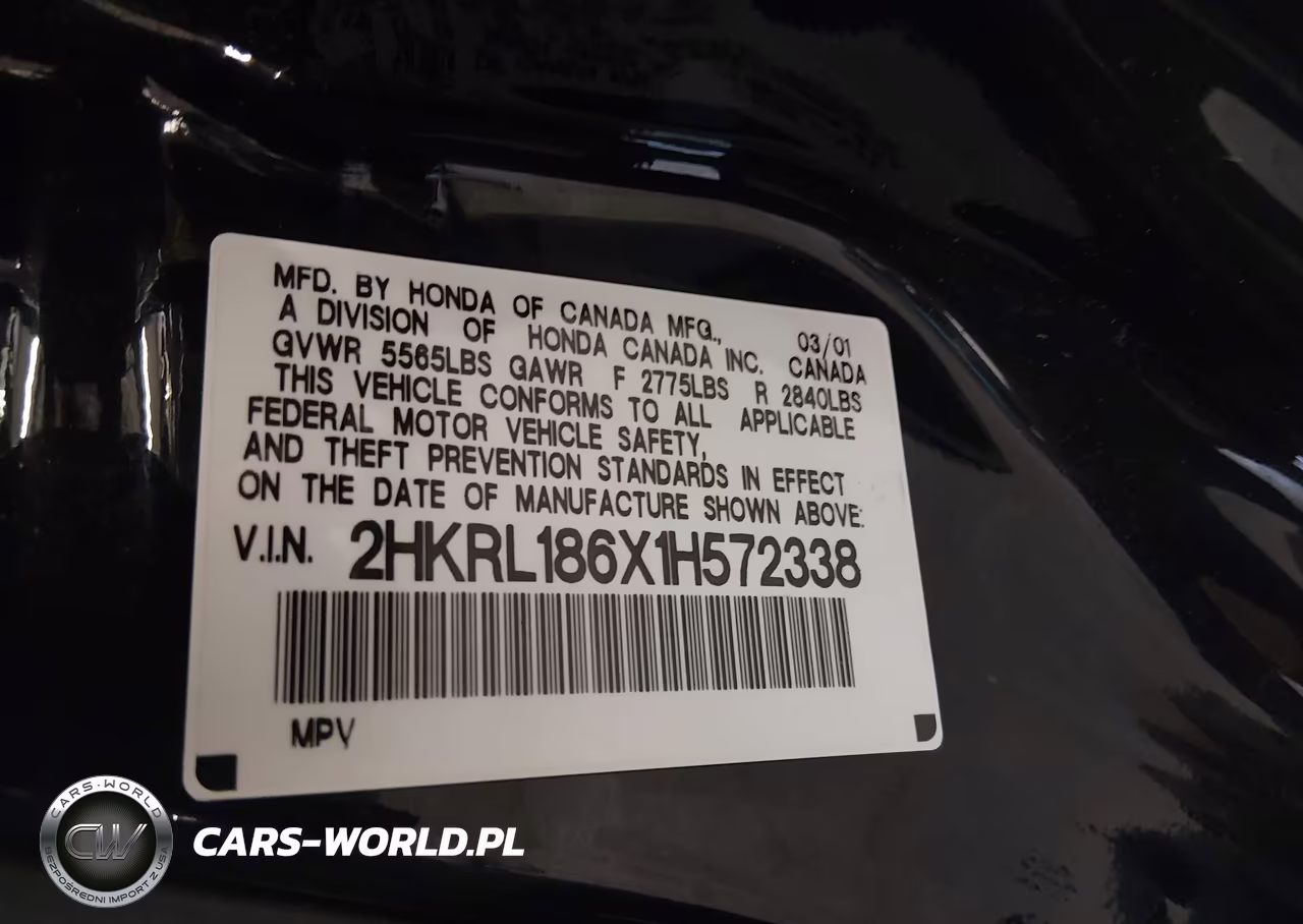 2001 Honda Odyssey Ex VIN:2HKRL186X1H572338 - 9