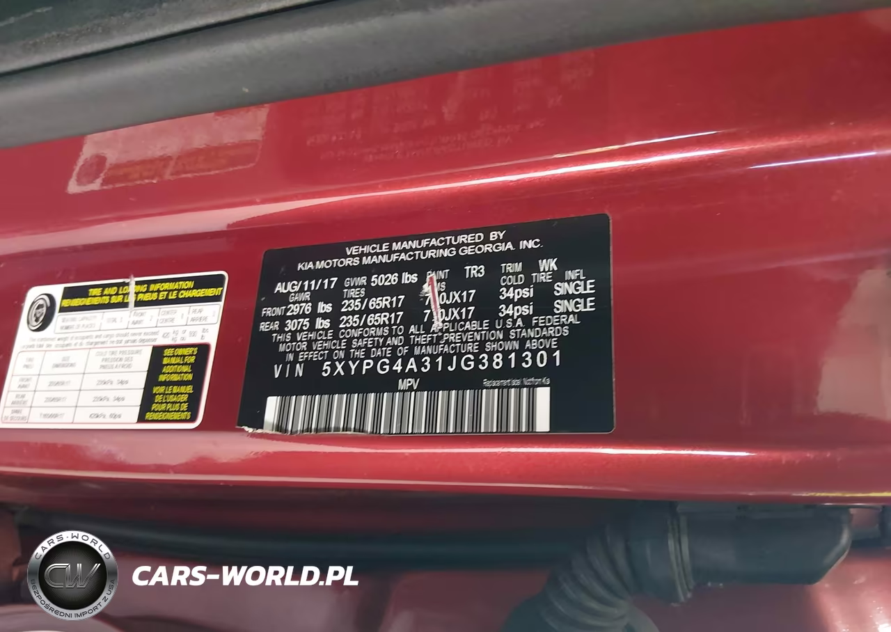2018 Kia Sorento 2.4L Lx VIN:5XYPG4A31JG381301 - 9