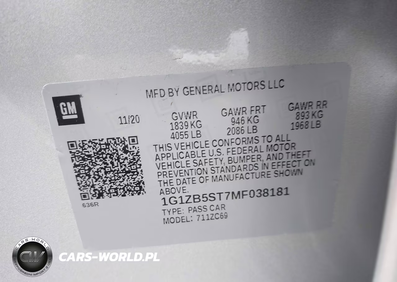 2021 Chevrolet Malibu Fwd Ls VIN:1G1ZB5ST7MF038181 - 9