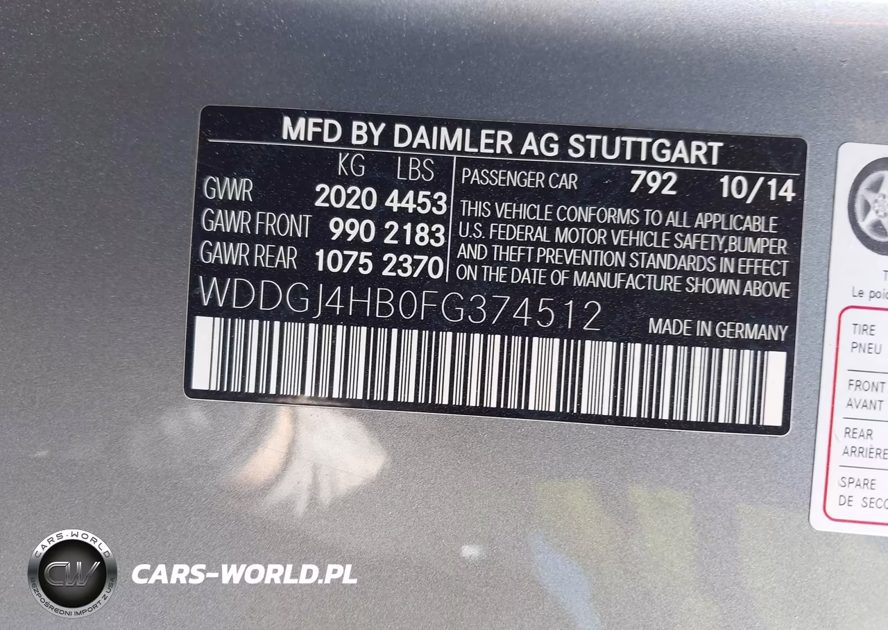 2015 Mercedes-Benz C 250 VIN:WDDGJ4HB0FG374512 - 9