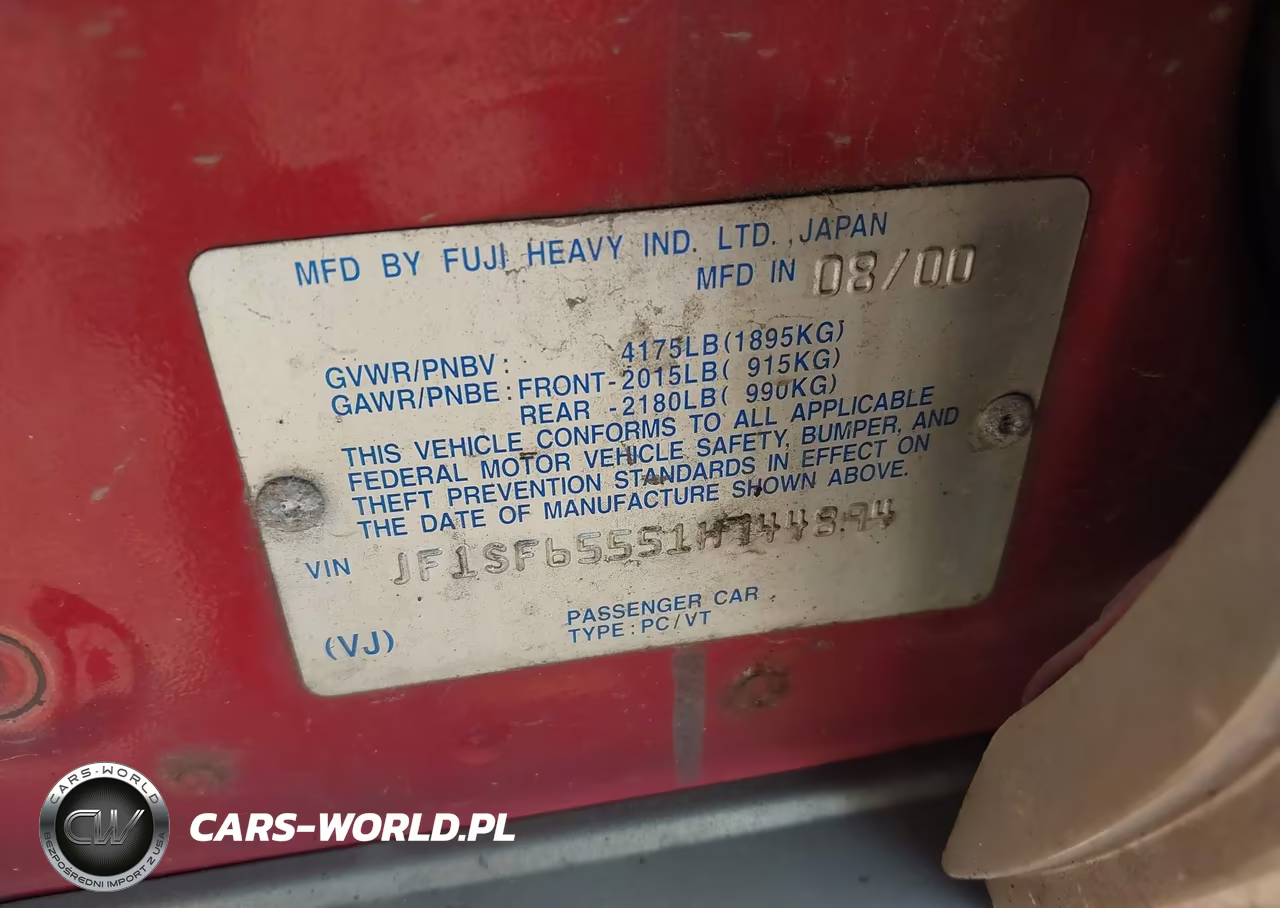 2001 Subaru Forester S VIN:JF1SF65551H744894 - 9