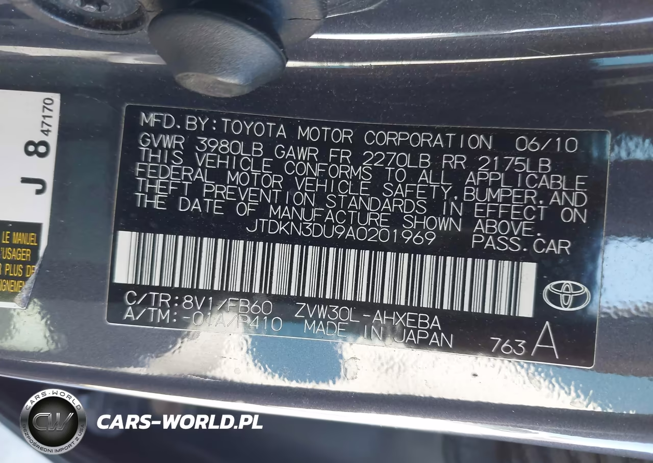 2010 Toyota Prius Ii VIN:JTDKN3DU9A0201969 - 9