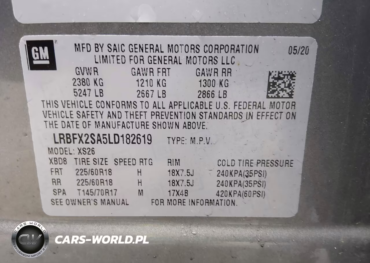 2020 Buick Envision Awd Essence VIN:LRBFX2SA5LD182619 - 9