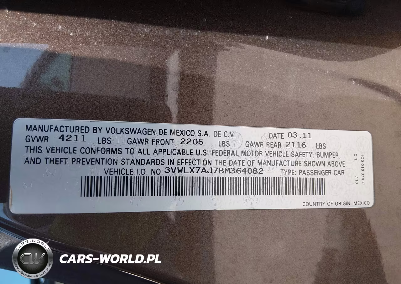 2011 Volkswagen Jetta 2.5L Sel VIN:3VWLX7AJ7BM364082 - 9