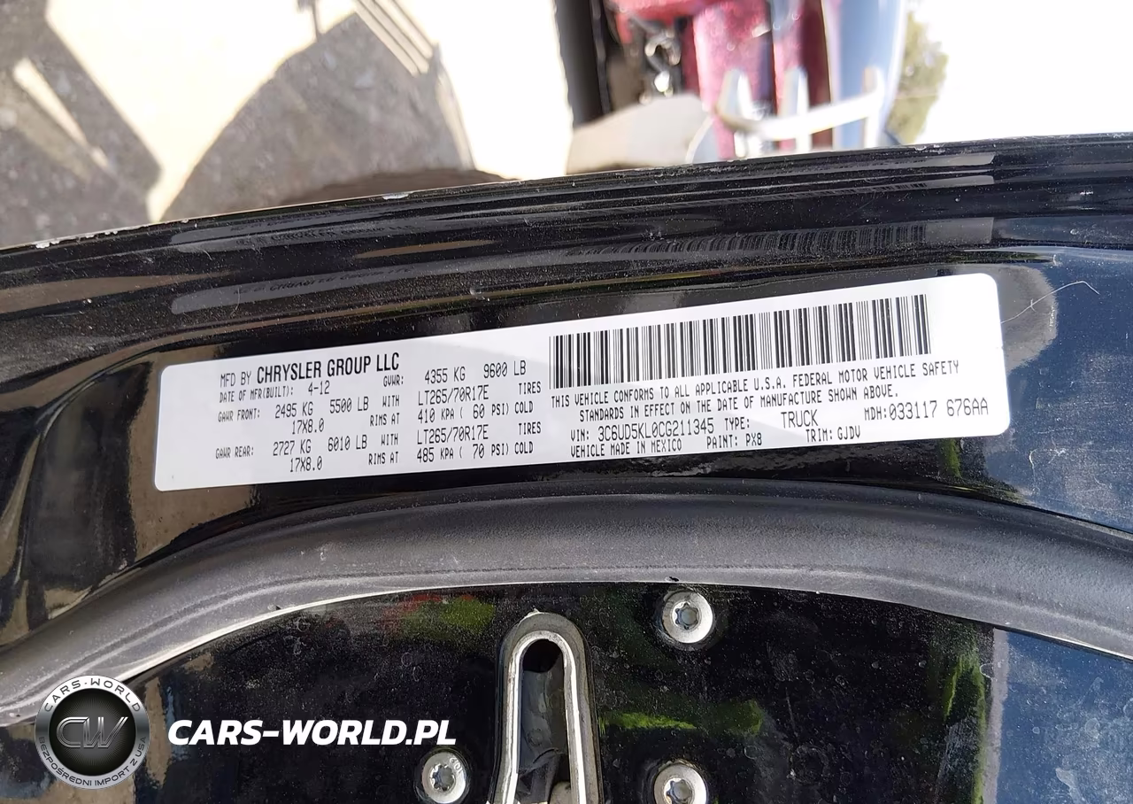 2012 Ram 2500 Laramie VIN:3C6UD5KL0CG211345 - 9