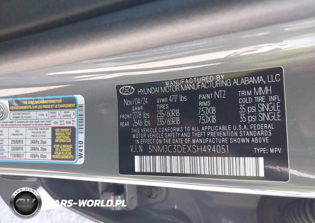2025 Hyundai Tucson Sel Convenience VIN:5NMJC3DEXSH494051 - 9