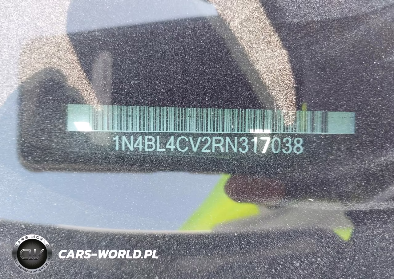 2024 Nissan Altima Sr Fwd VIN:1N4BL4CV2RN317038 - 9