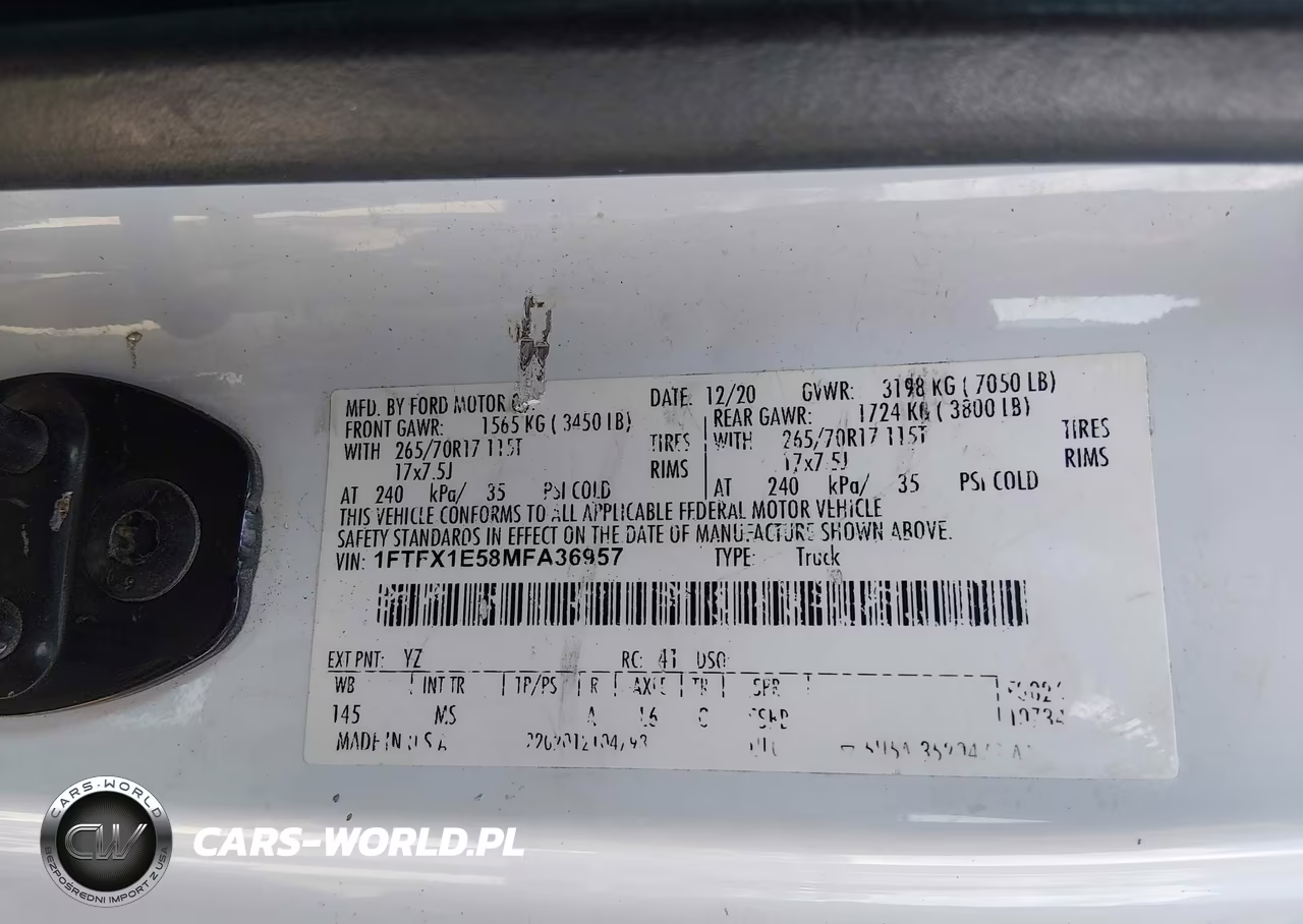 2021 Ford F-150 Xlt VIN:1FTFX1E58MFA36957 - 9