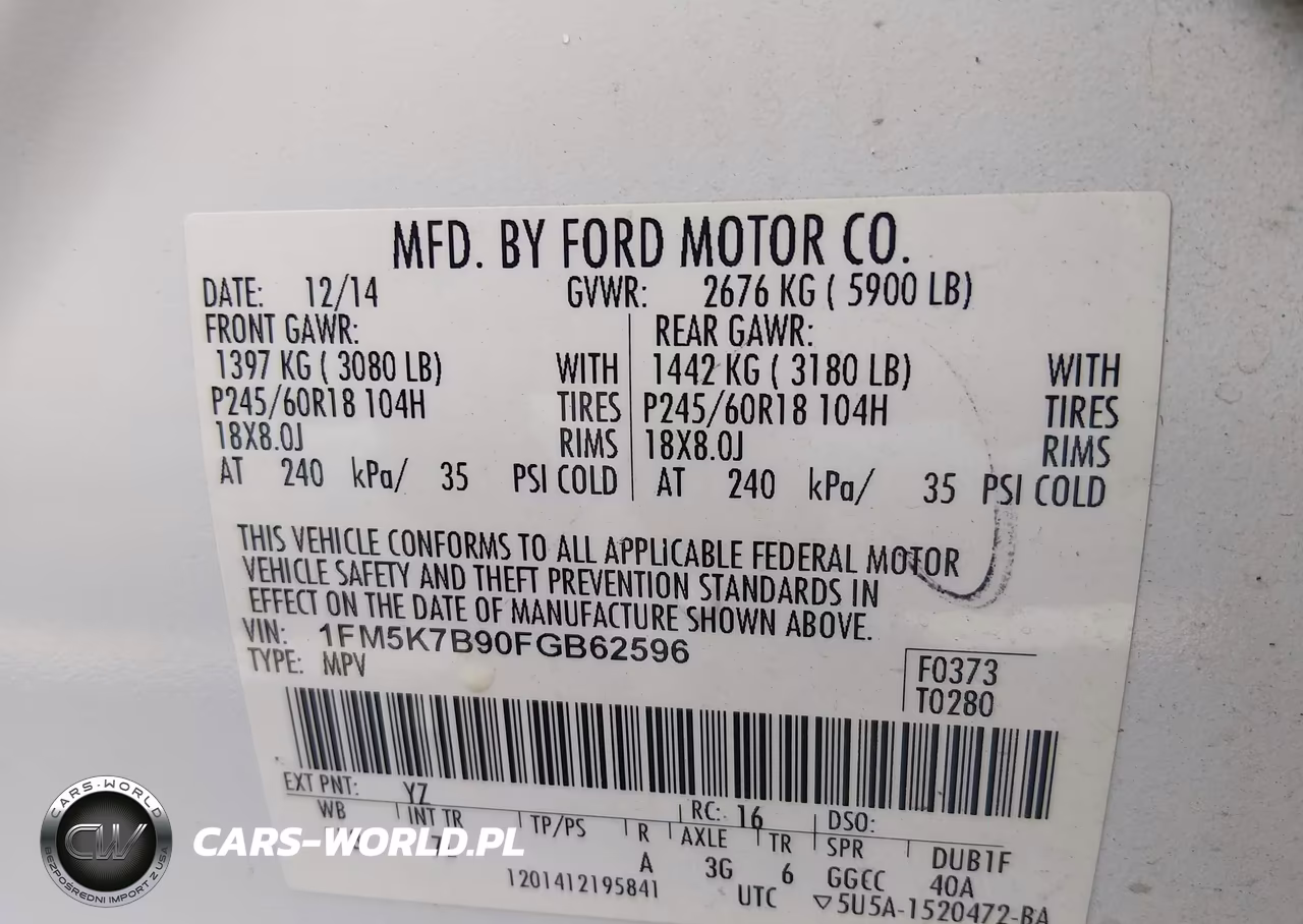 2015 Ford Explorer VIN:1FM5K7B90FGB62596 - 9