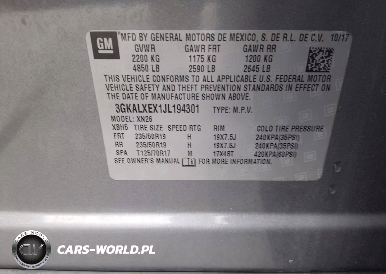 2018 GMC Terrain Denali VIN:3GKALXEX1JL194301 - 9