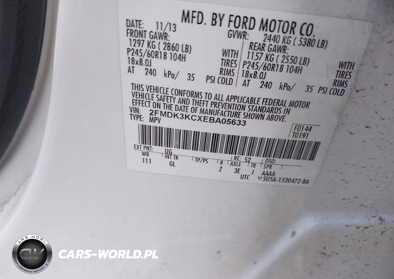 2014 Ford Edge Limited VIN:2FMDK3KCXEBA05633 - 9