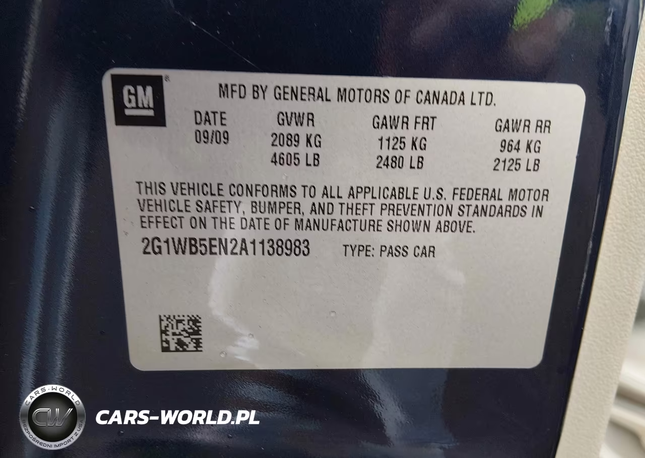 2010 Chevrolet Impala Lt VIN:2G1WB5EN2A1138983 - 9