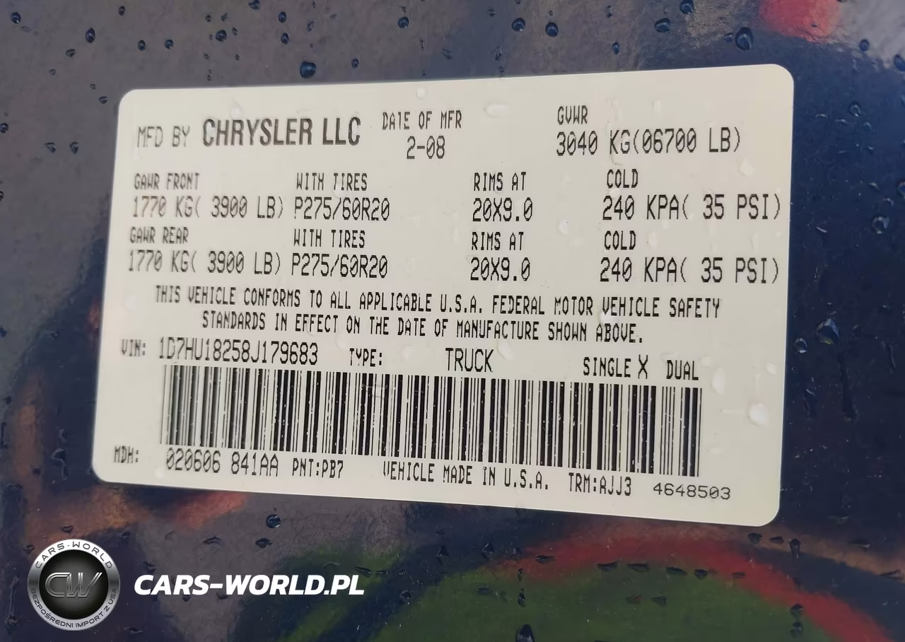 2008 Dodge Ram 1500 Slt VIN:1D7HU18258J179683 - 9
