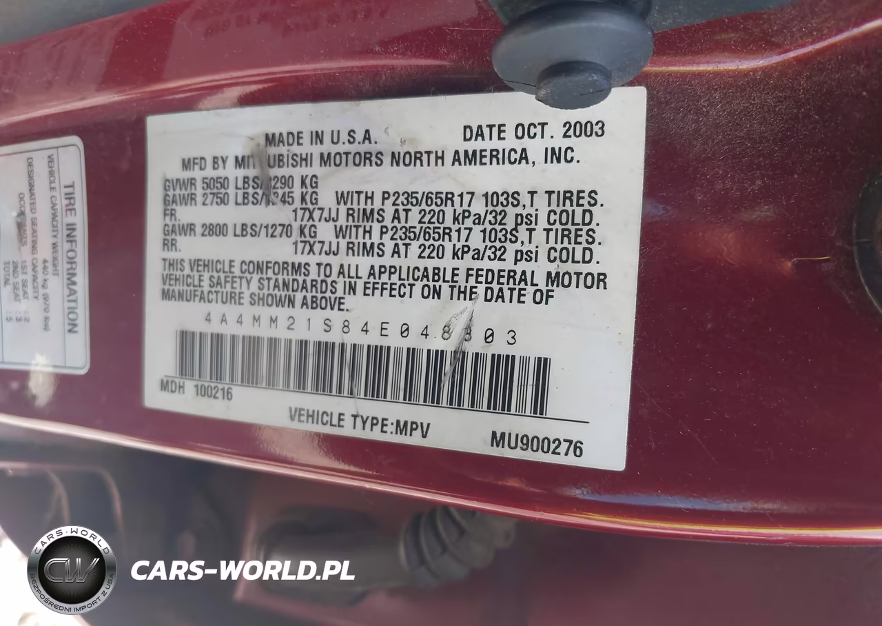 2004 Mitsubishi Endeavor Ls VIN:4A4MM21S84E048803 - 9