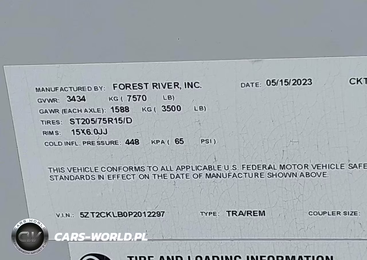 2023 Forest River Cherokee VIN:5ZT2CKLB0P2012297 - 9