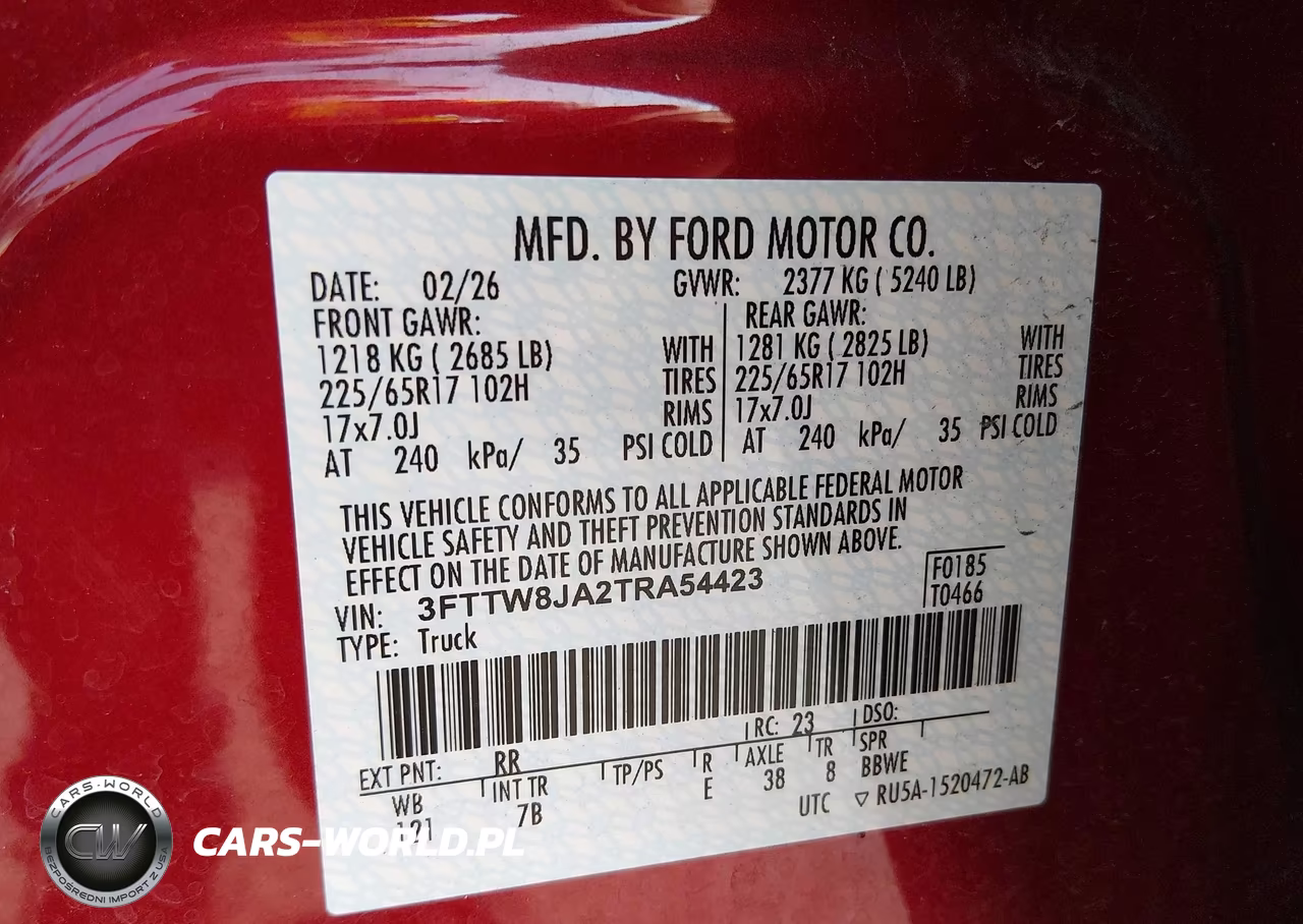 2026 Ford Maverick Xlt VIN:3FTTW8JA2TRA54423 - 9