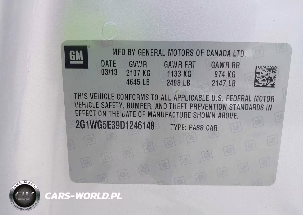 2013 Chevrolet Impala Lt VIN:2G1WG5E39D1246148 - 9