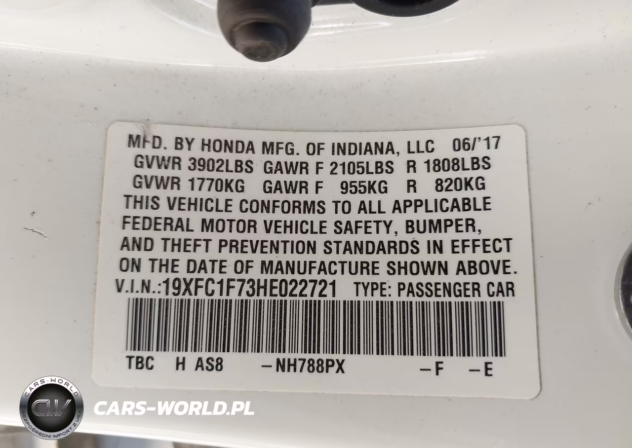 2017 Honda Civic Ex-L VIN:19XFC1F73HE022721 - 9
