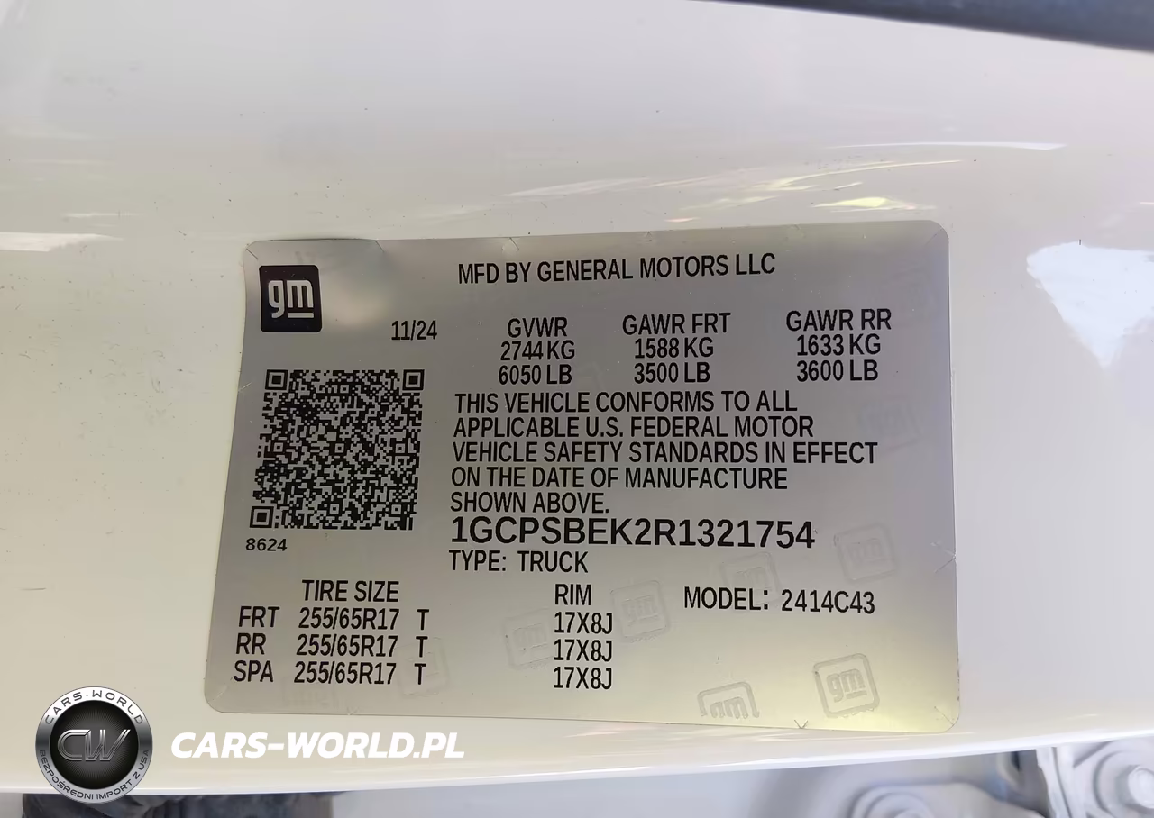 2024 Chevrolet Colorado 2Wd Wt VIN:1GCPSBEK2R1321754 - 9