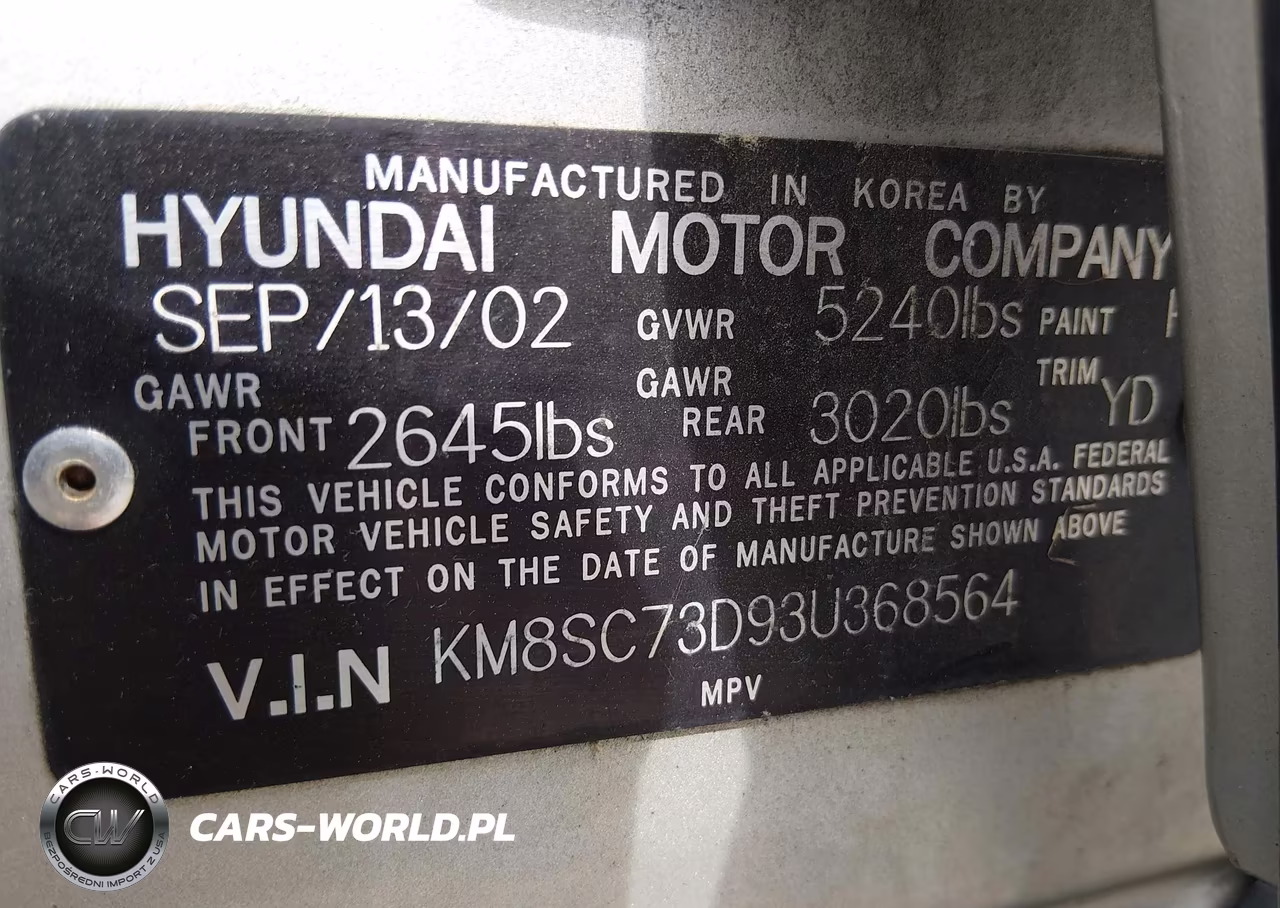 2003 Hyundai Santa Fe Gls-Lx VIN:KM8SC73D93U368564 - 9