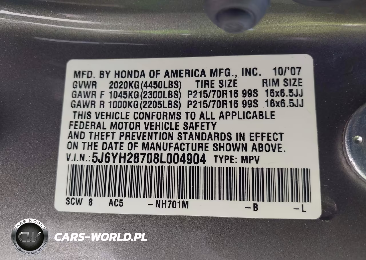 2008 Honda Element Ex VIN:5J6YH28708L004904 - 9