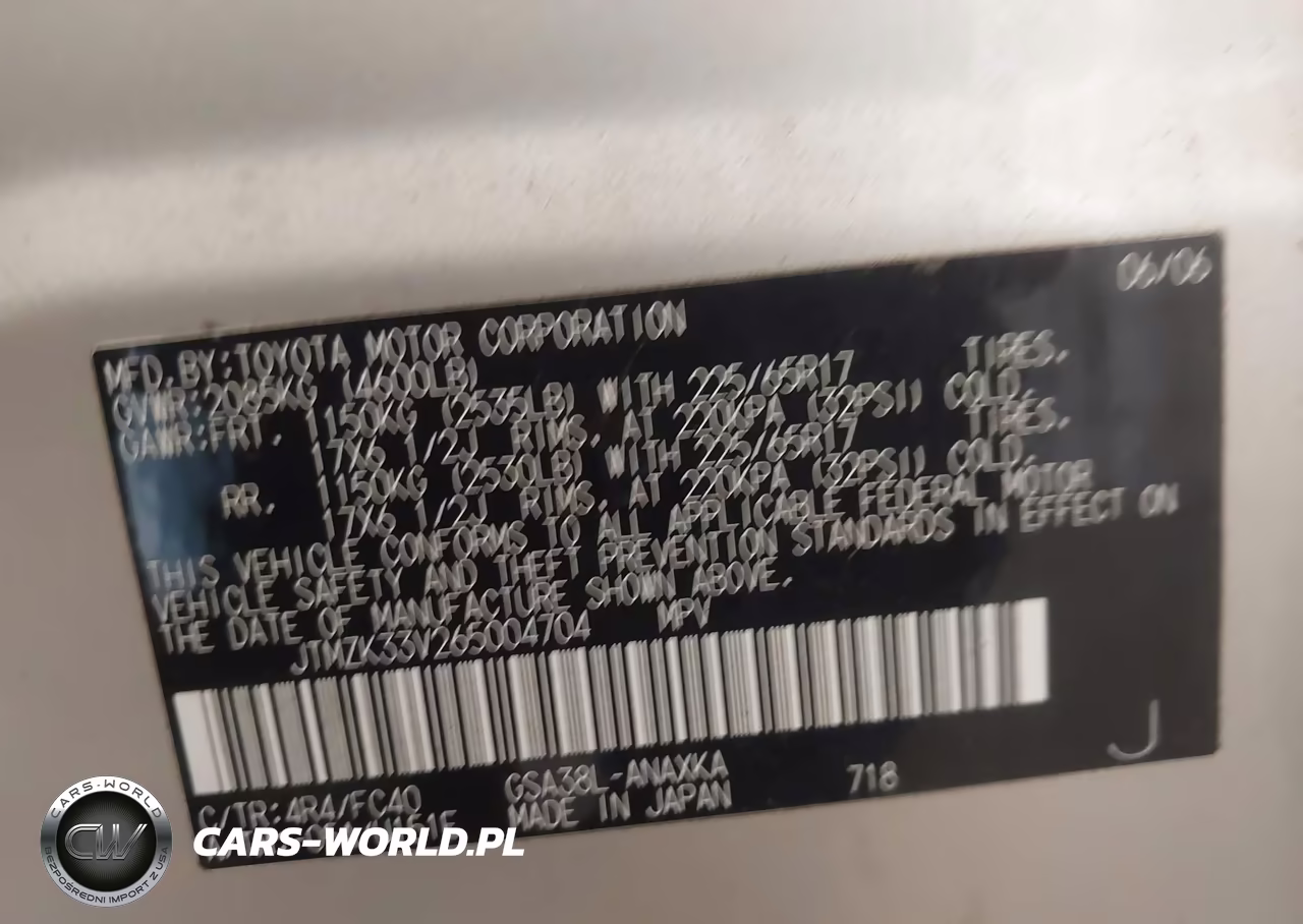 2006 Toyota Rav4 Base V6 VIN:JTMZK33V265004704 - 9