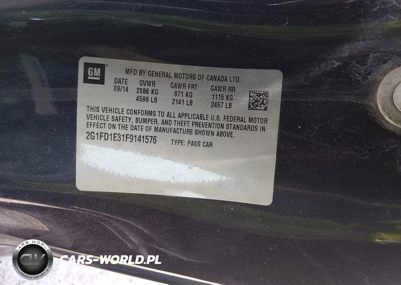 2015 Chevrolet Camaro 1Lt VIN:2G1FD1E31F9141576 - 9