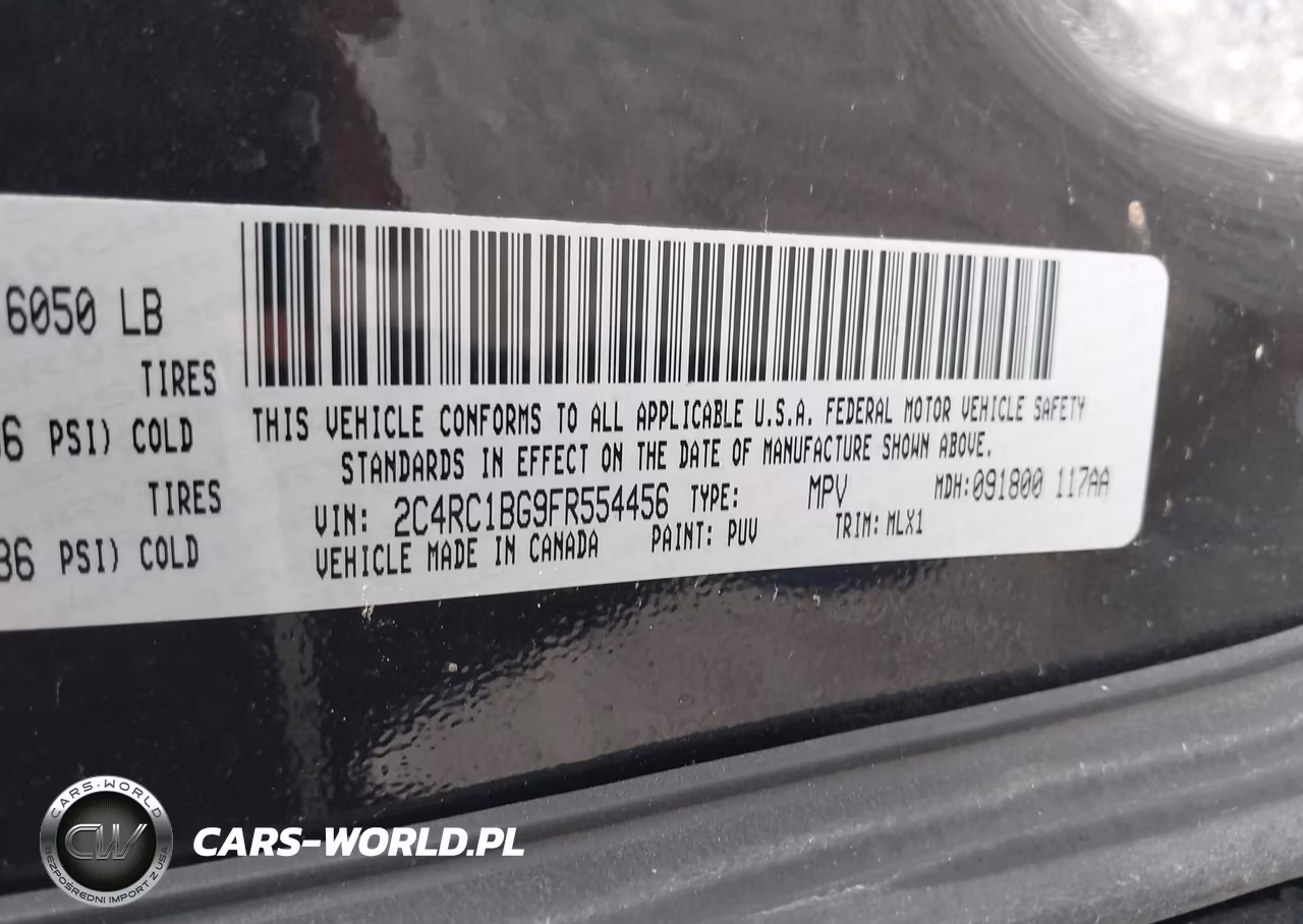2015 Chrysler Town & Country Touring VIN:2C4RC1BG9FR554456 - 9