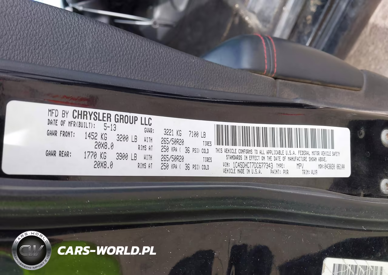 2013 Dodge Durango R-T VIN:1C4SDHCT7DC677343 - 9