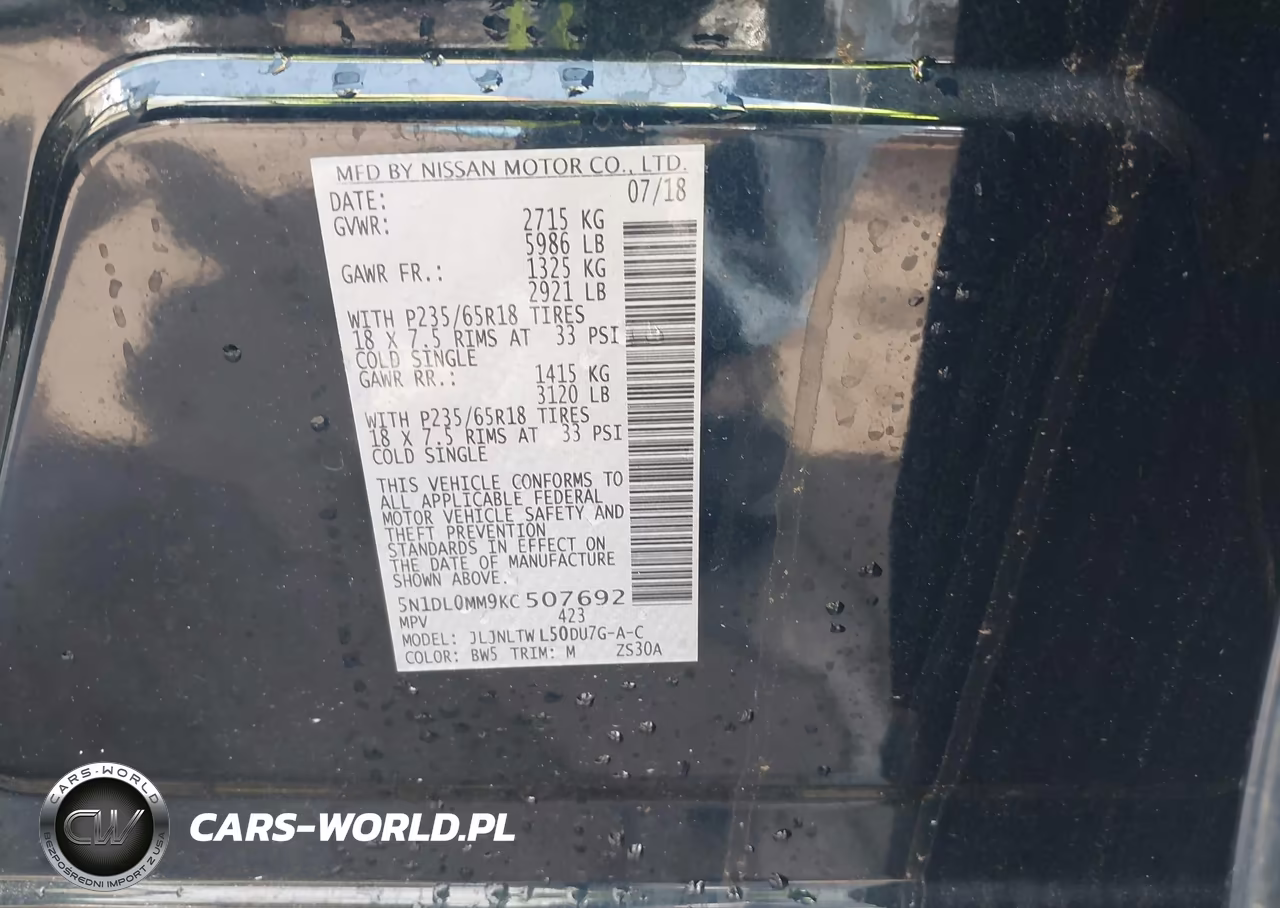2019 Infiniti Qx60 Luxe VIN:5N1DL0MM9KC507692 - 9
