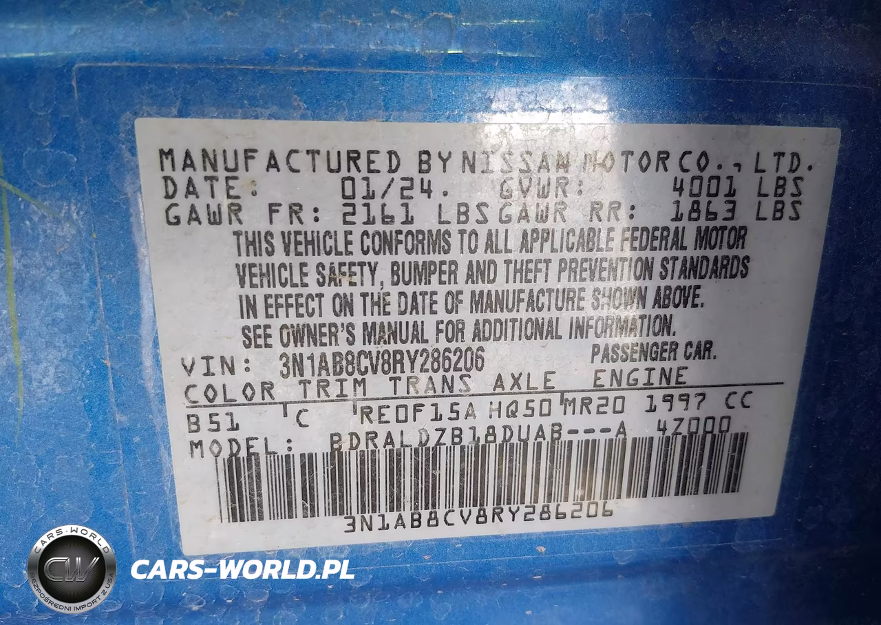 2024 Nissan Sentra Sv Xtronic Cvt VIN:3N1AB8CV8RY286206 - 9