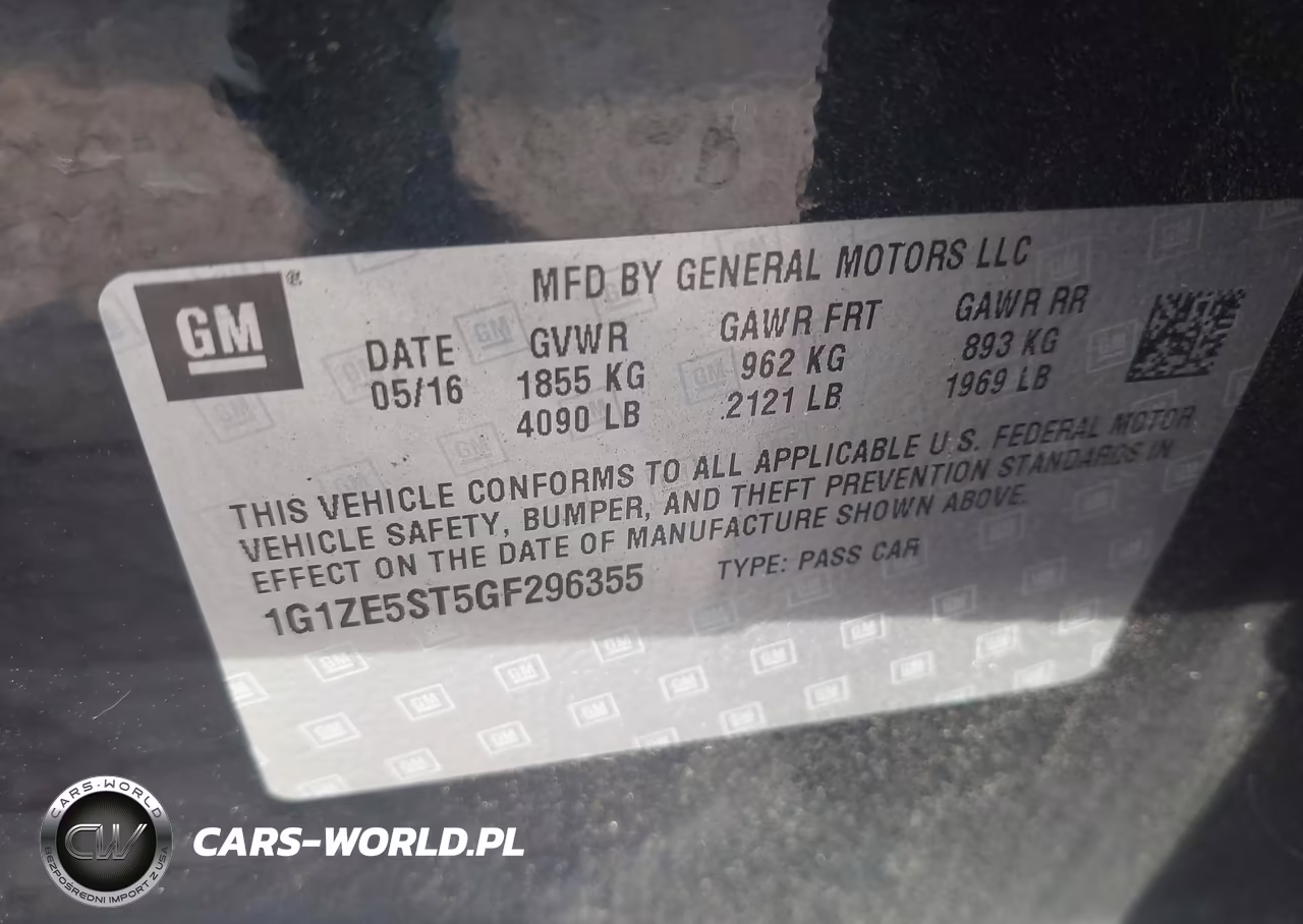2016 Chevrolet Malibu 1Lt VIN:1G1ZE5ST5GF296355 - 9