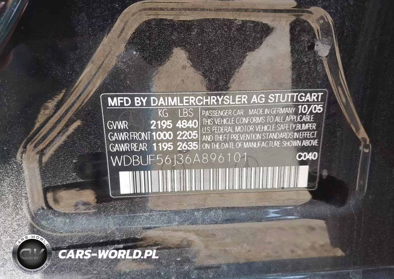 2006 Mercedes-Benz E 350 VIN:WDBUF56J36A896101 - 9