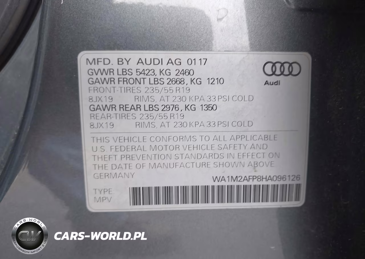 2017 Audi Q5 2.0T Premium VIN:WA1M2AFP8HA096126 - 9