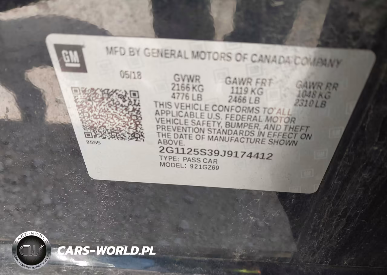 2018 Chevrolet Impala 2Lz VIN:2G1125S39J9174412 - 9